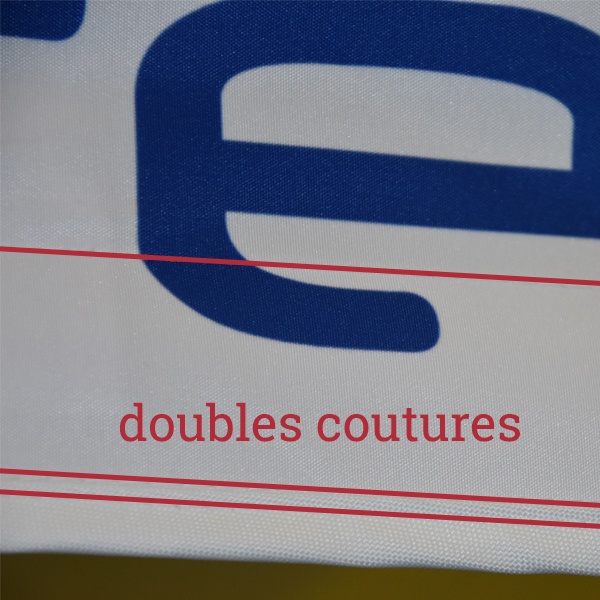 Double couture de la bache de toit
